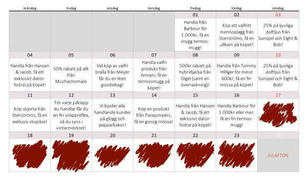 adventskalender 16 Barbour